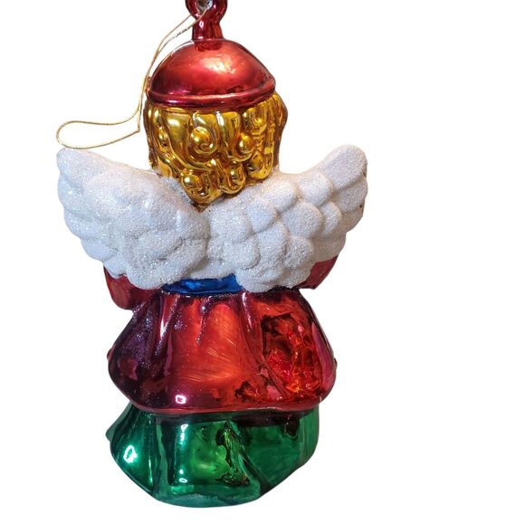 Vintage Glass By Peschka 7" Christmas Angel Ornament - Picture 2 of 5